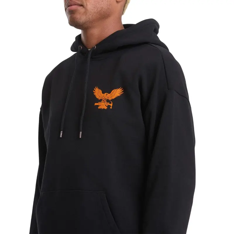 Volcom Men's Hammer Pullover Work Hoodie A4112602 - Black 4