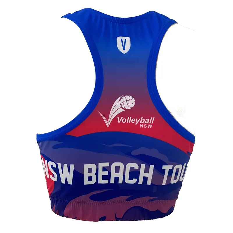 Volleyball Nsw Beach Crop Top - Blue 1