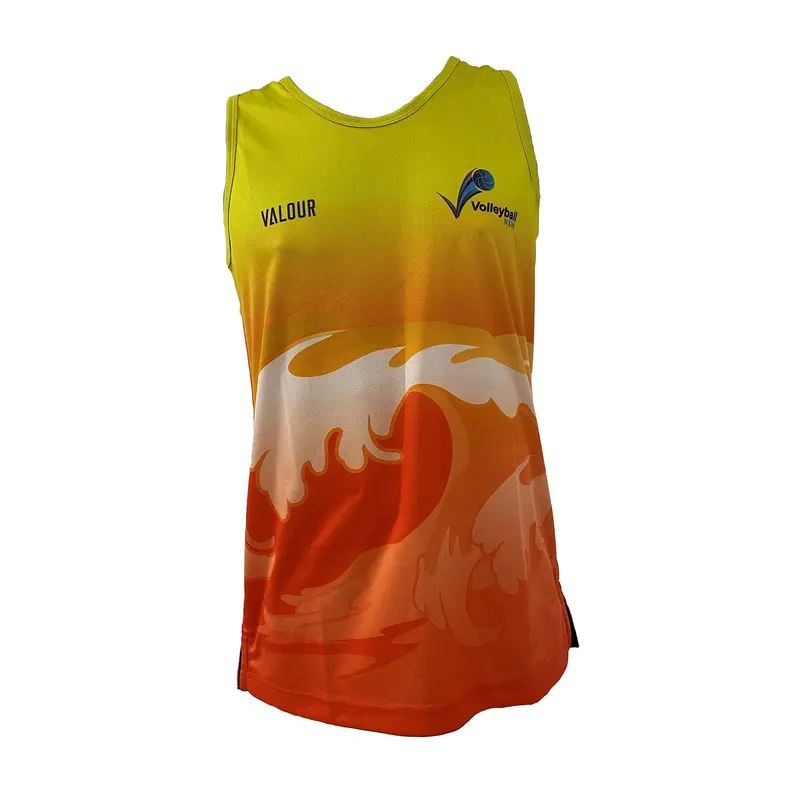 Volleyball Nsw Beach Singlet - Orange 1