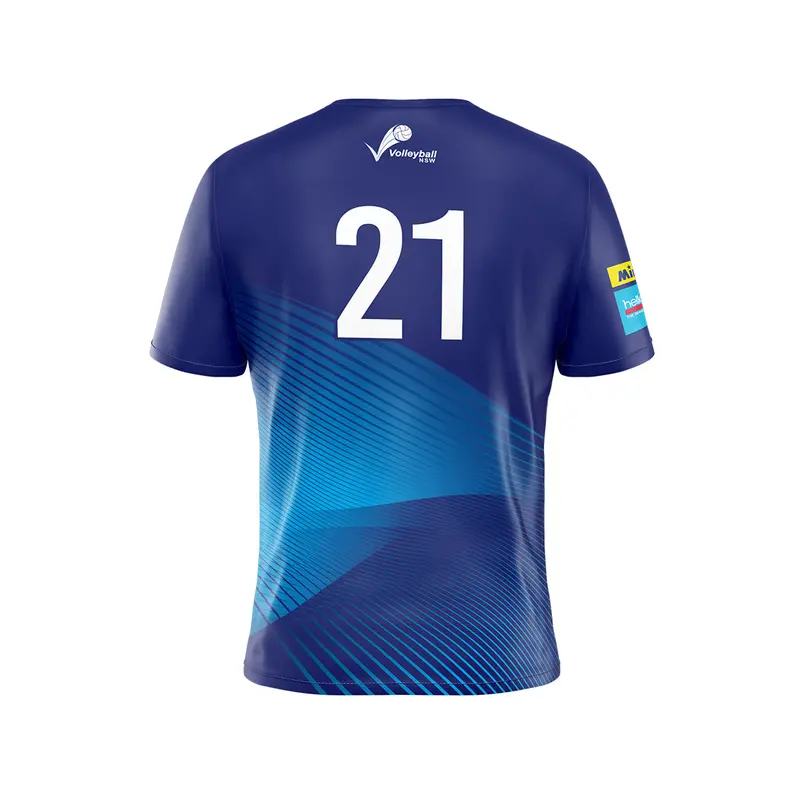 Volleyball Nsw Men's Training Tee - Navy 1