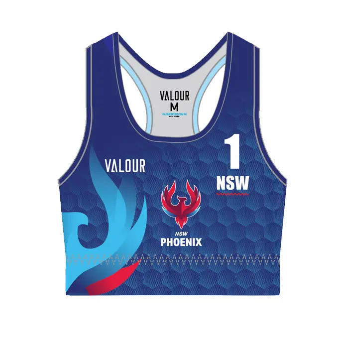 Volleyball Nsw Phoenix Beach Crop Top - Navy 6