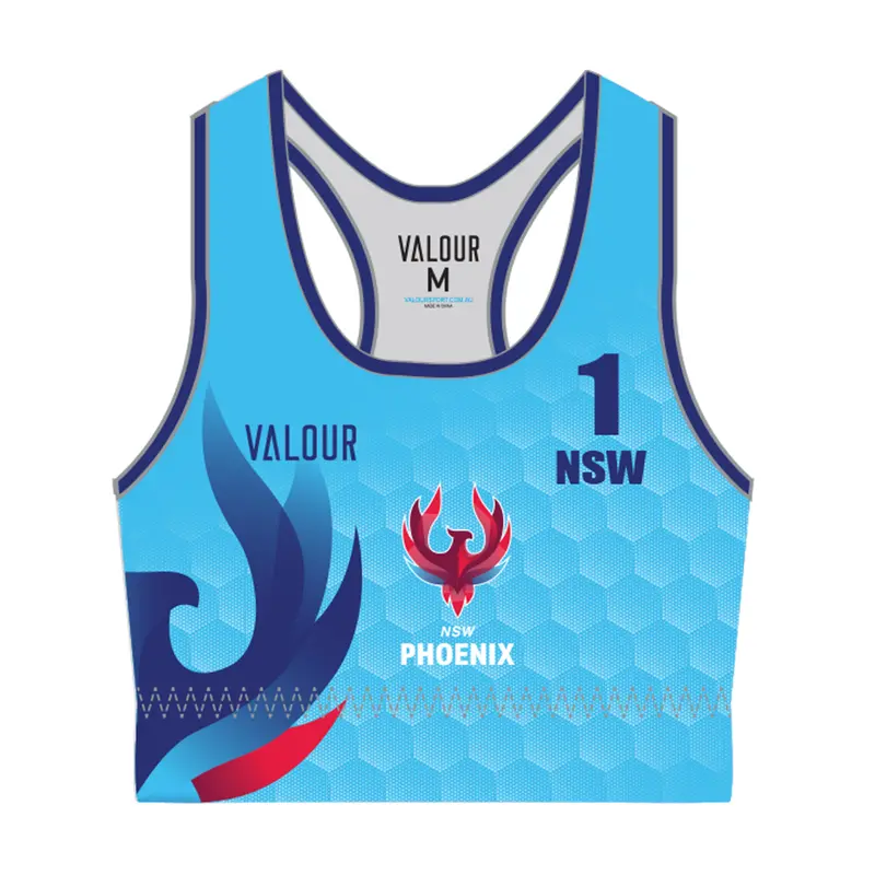 Volleyball Nsw Phoenix Beach Crop Top - Sky 1