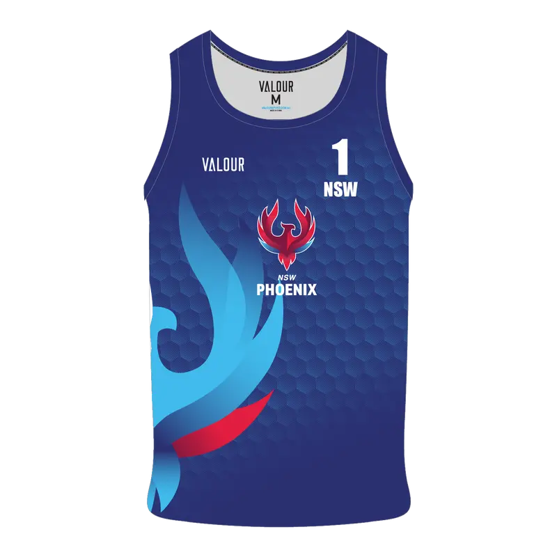 Volleyball Nsw Phoenix Beach Singlet - Navy 1