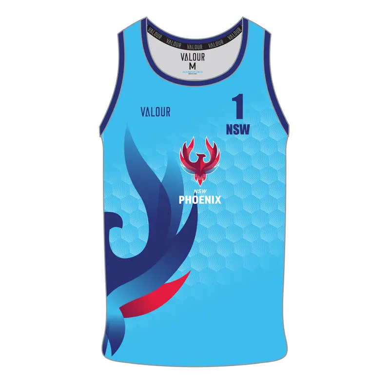 Volleyball Nsw Phoenix Beach Singlet - Sky 1