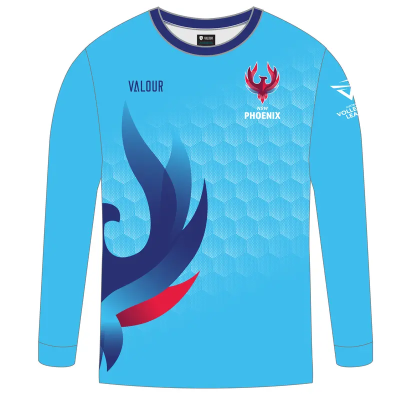 Volleyball Nsw Unisex Long Sleeve State Tee - Sky 1