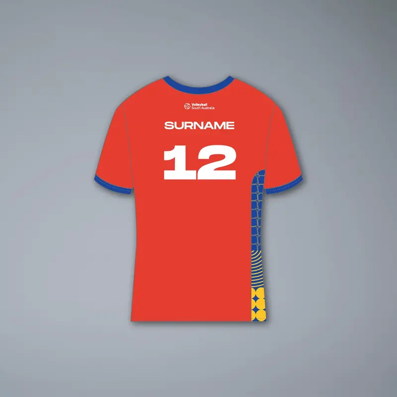 Volleyball Sa Ajvc Men's Red Playing Tee - U19 Only 2