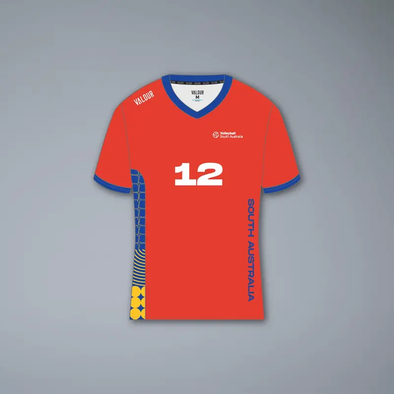 Volleyball Sa Ajvc Men's Red Playing Tee - U19 Only 3