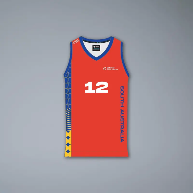 Volleyball Sa Ajvc Red Men's Playing Singlet - U21 & U23 Only 1