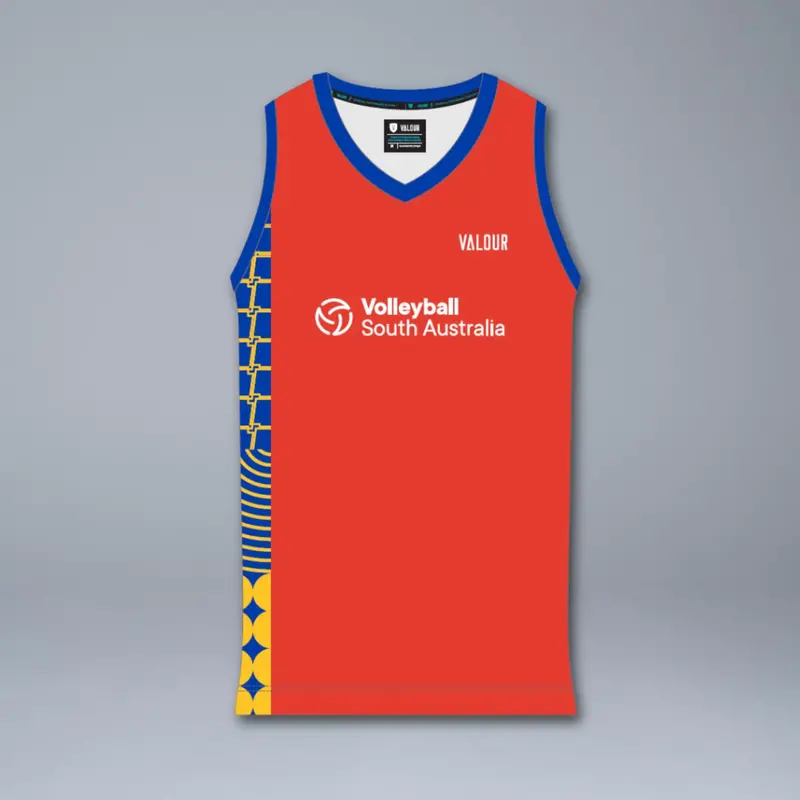 Volleyball Sa Aybvc Men's Red Playing Singlet 1