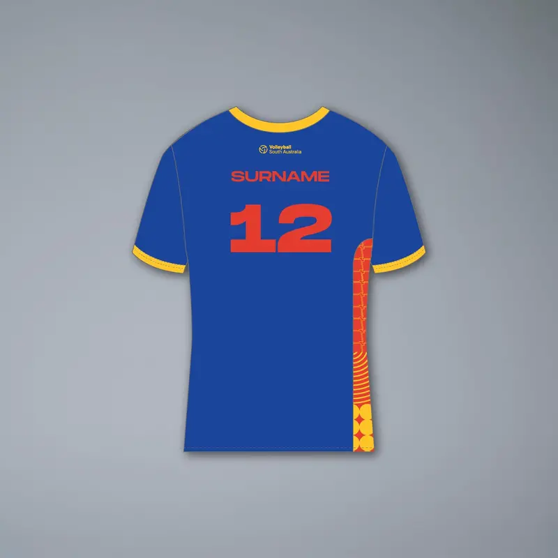 Volleyball Sa Ayvc Men's Royal Playing Tee 2