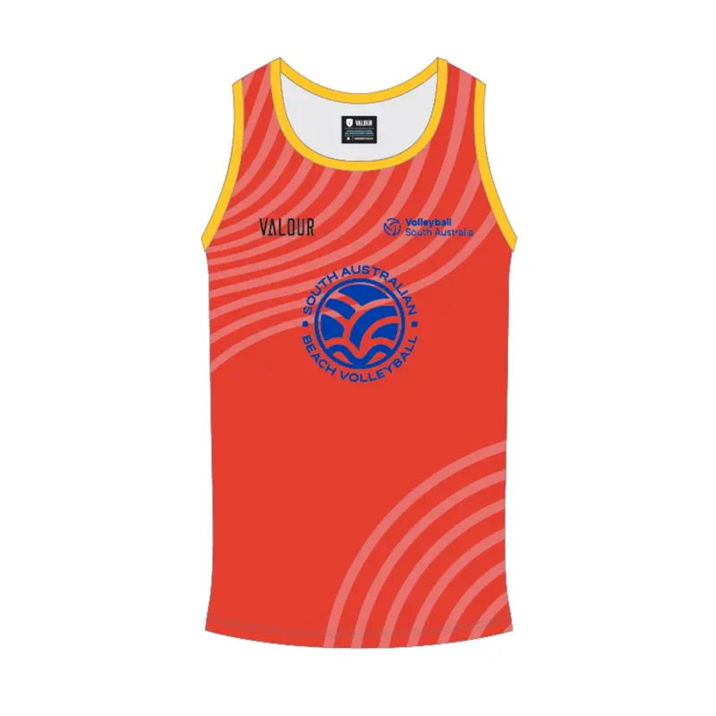 Volleyball Sa Sabv Men's Singlet - Red 1