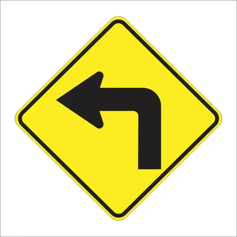 W1-1 Turn Symbol Sign 1