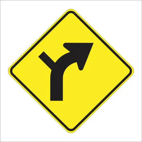 W1-10 Horizontal Alignment Sign 1