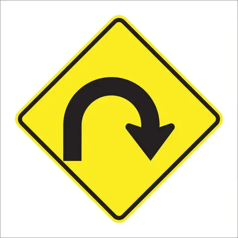 W1-11 Hairpin Curve Sign 1