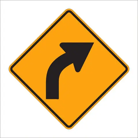 W1-2 Curve Sign 1