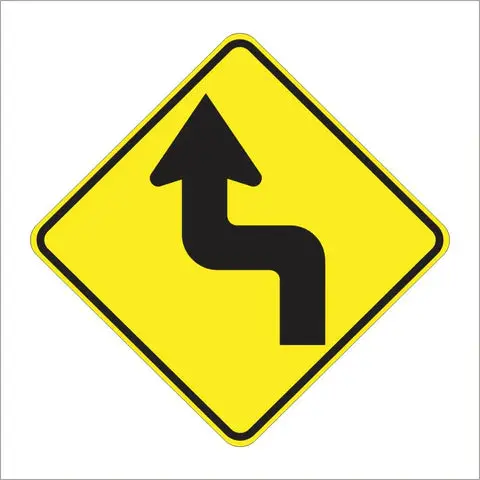 W1-3 Reverse Turn Sign 1