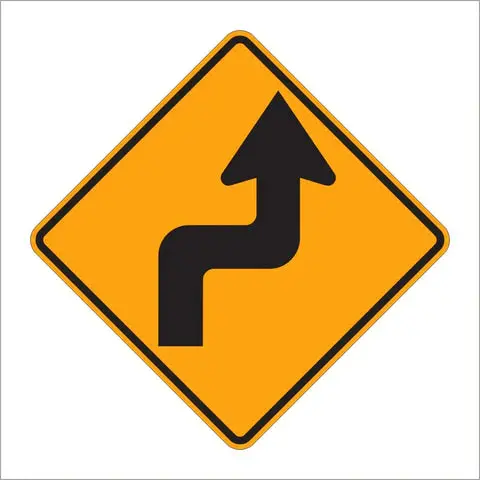W1-3 Reverse Turn Sign 1
