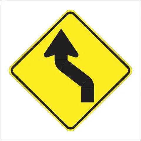 W1-4 Reverse Curve Sign 1