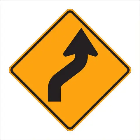 W1-4 Reverse Curve Sign 1