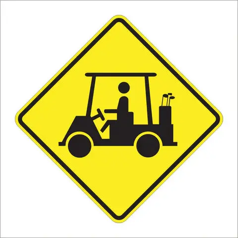 W11-11 Golf Cart Sign 1