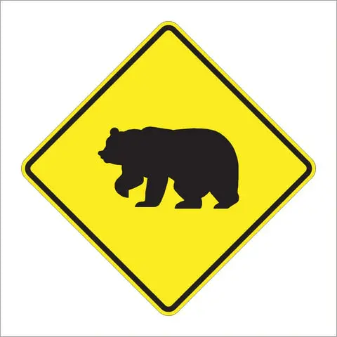 W11-16 Bear Sign 1