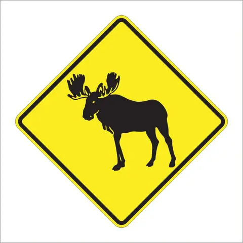 W11-21 Moose Sign 1