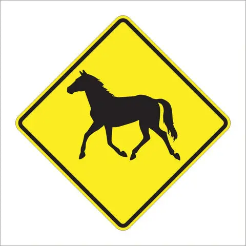 W11-22 Wild Horse Sign 1