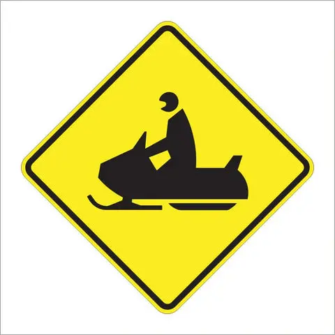 W11-6 Snowmobile Sign 1