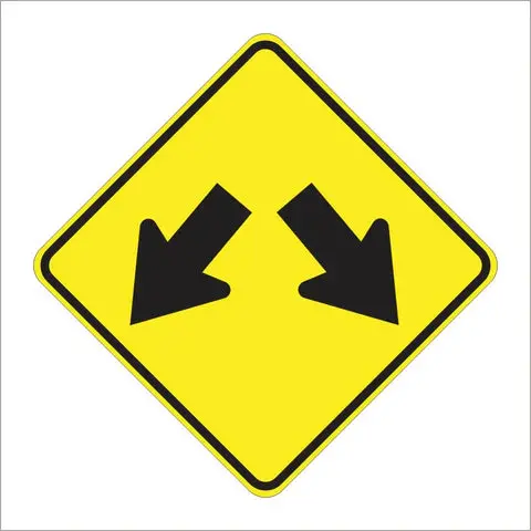 W12-1 Double Arrow Sign 1