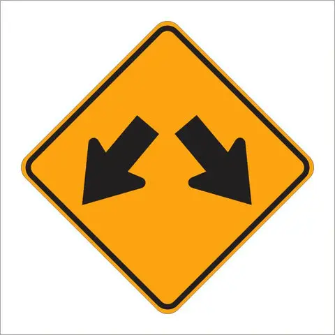 W12-1 Double Arrow Sign 1