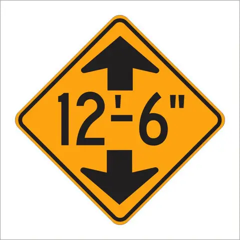 W12-2 Low Clearance Sign 1