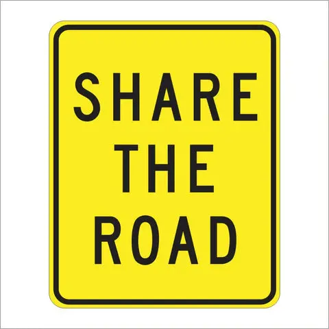 W16-1P Share The Road Sign 1
