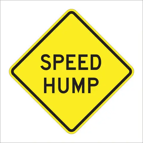 W17-1 Speed Hump Sign 1