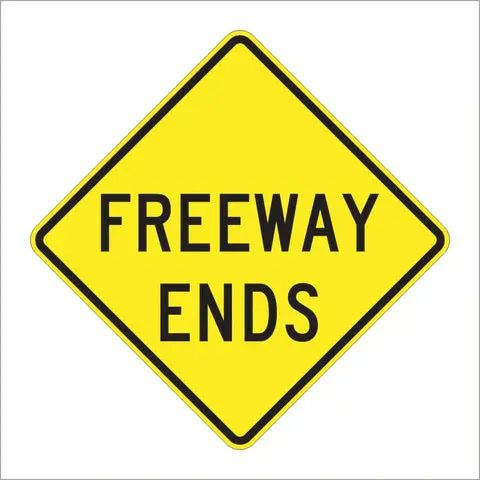 W19-3 Freeway Ends Sign 1