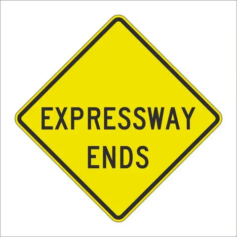 W19-4 Expressway Ends Sign 1