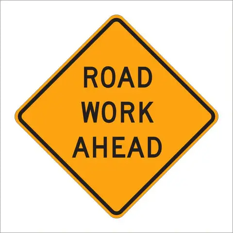 W20-1 Road Work Ahead Sign 1