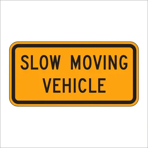 W21-4 Slow Moving Vehicle Sign 1