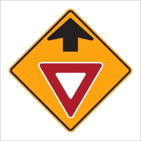 W3-2 Yield Ahead Symbol Sign 1