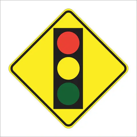 W3-3 Signal Ahead Sign 1