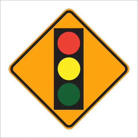 W3-3 Signal Ahead Symbol Sign 1
