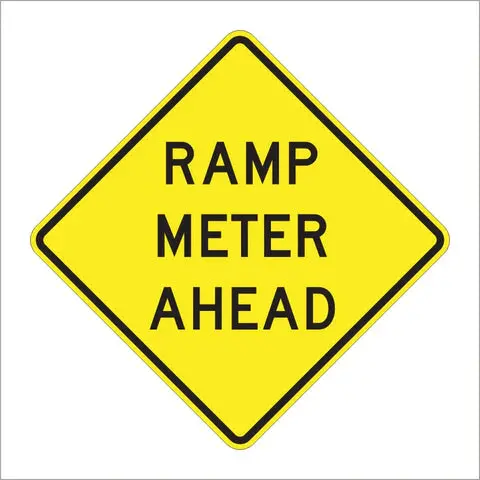 W3-7 Ramp Meter Ahead Sign 1