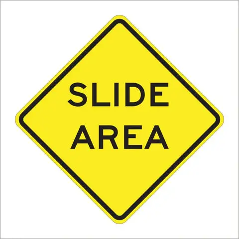 W38 (Ca) Slide Area Sign 1