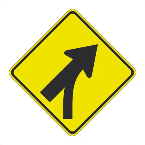 W4-5 Entering Roadway Merge Sign 1