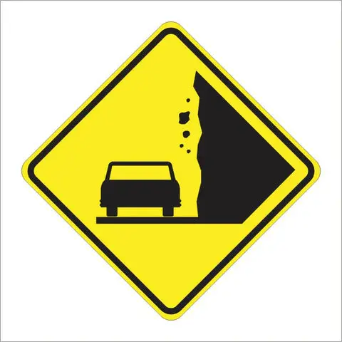 W50-1 (Ca) Rock Slide Area Sign 1