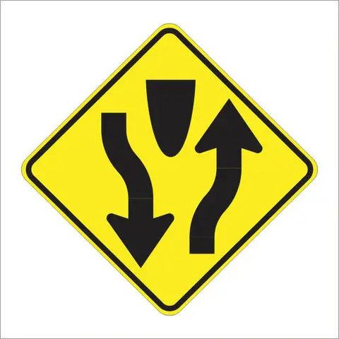 W6-1 Divided Highway Sign 1