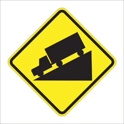 W7-1 Hill Symbol Sign 1