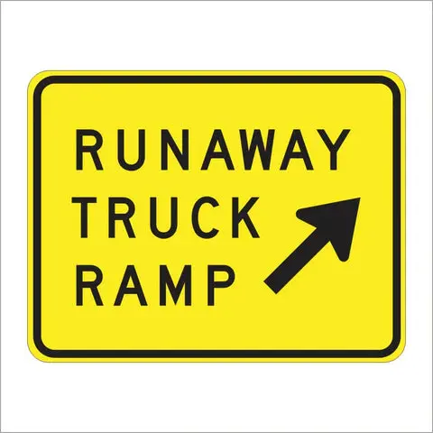 W7-4B Runaway Truck Ramp Sign 1