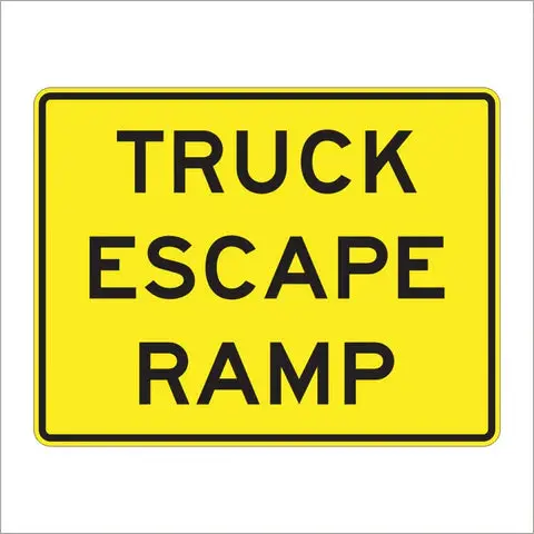 W7-4C Truck Escape Ramp Sign 1