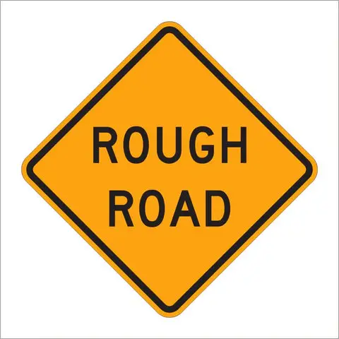 W8-8 Rough Road Sign 1
