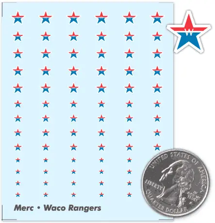 Waco Rangers (Old) Decals 1